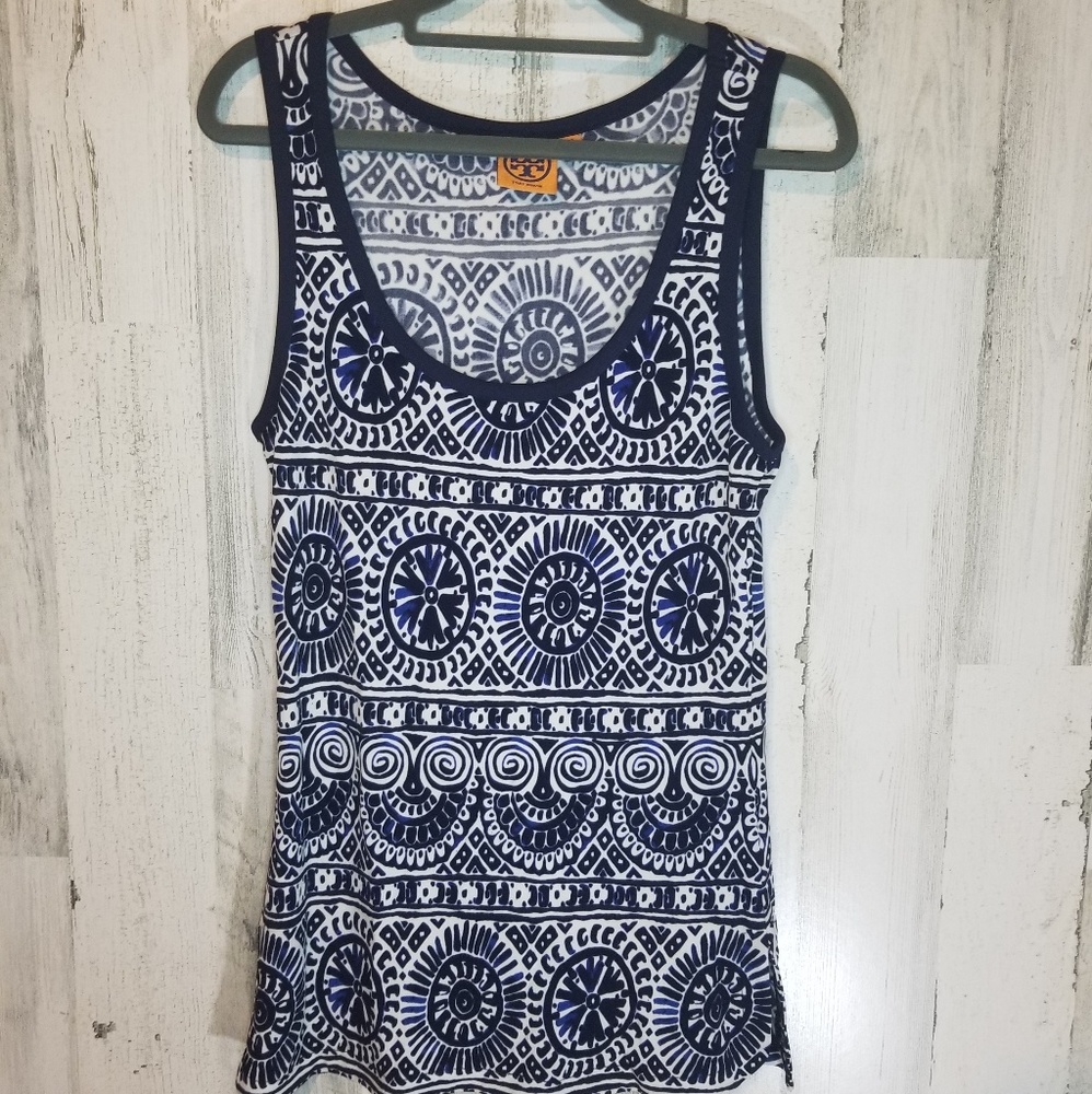 Tory Burch Navy Tank Top